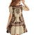 Bula Fiji Day 55th Anniversary Masi Tapa Family Matching Summer Maxi Dress and Hawaiian Shirt Emerald Jubilee - Beige - Polynesian Pride