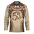 Bula Fiji Day 55th Anniversary Masi Tapa Hockey Jersey Emerald Jubilee - Beige - Polynesian Pride