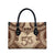 Bula Fiji Day 55th Anniversary Masi Tapa Leather Bag Emerald Jubilee - Beige - Polynesian Pride