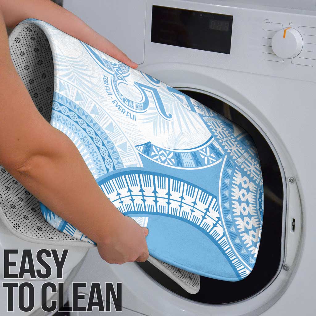 Bula Fiji Day 55th Anniversary Masi Tapa Bathroom Set Emerald Jubilee - Turquoise - Polynesian Pride