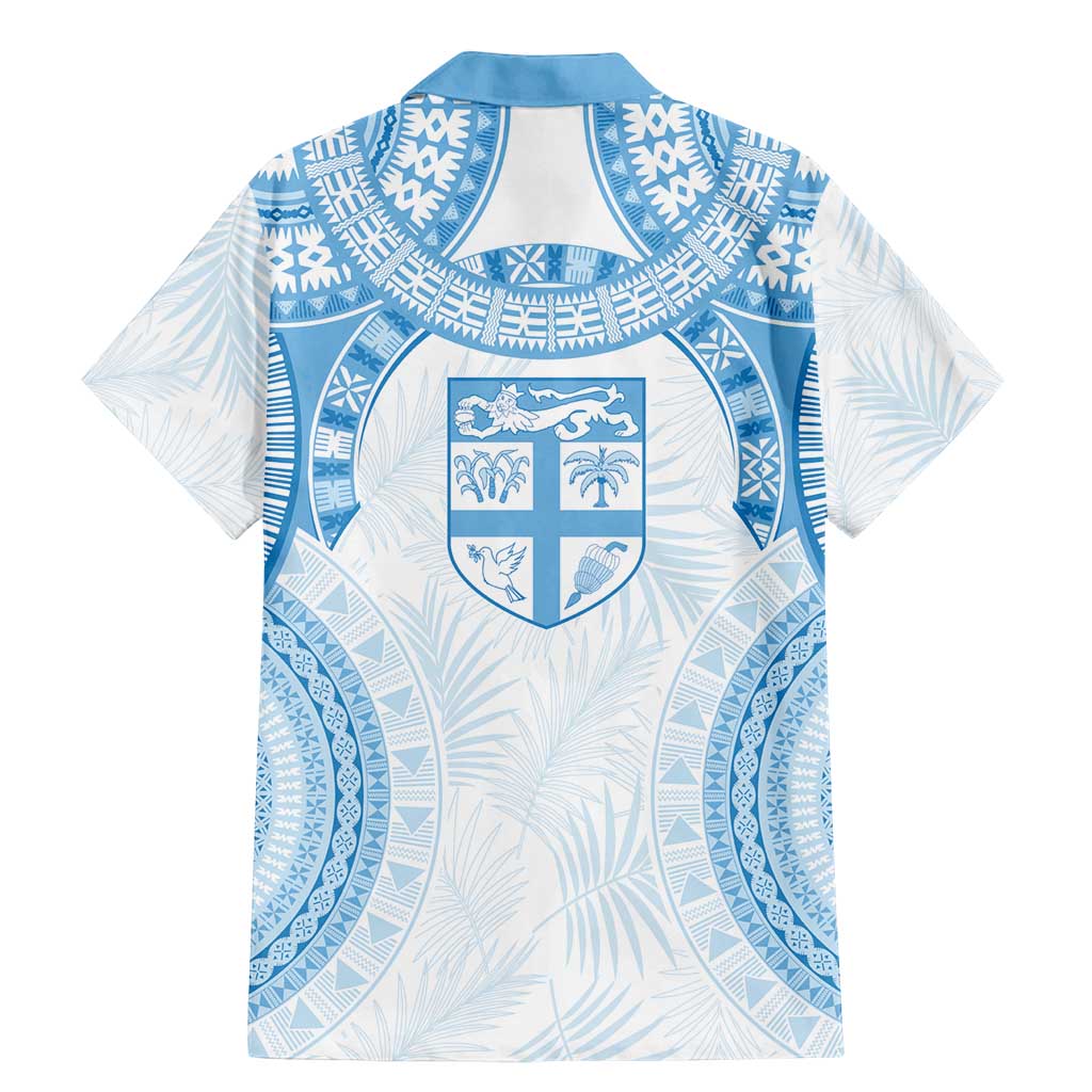 Bula Fiji Day 55th Anniversary Masi Tapa Family Matching Mermaid Dress and Hawaiian Shirt Emerald Jubilee - Turquoise - Polynesian Pride