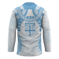 Bula Fiji Day 55th Anniversary Masi Tapa Hockey Jersey Emerald Jubilee - Turquoise - Polynesian Pride