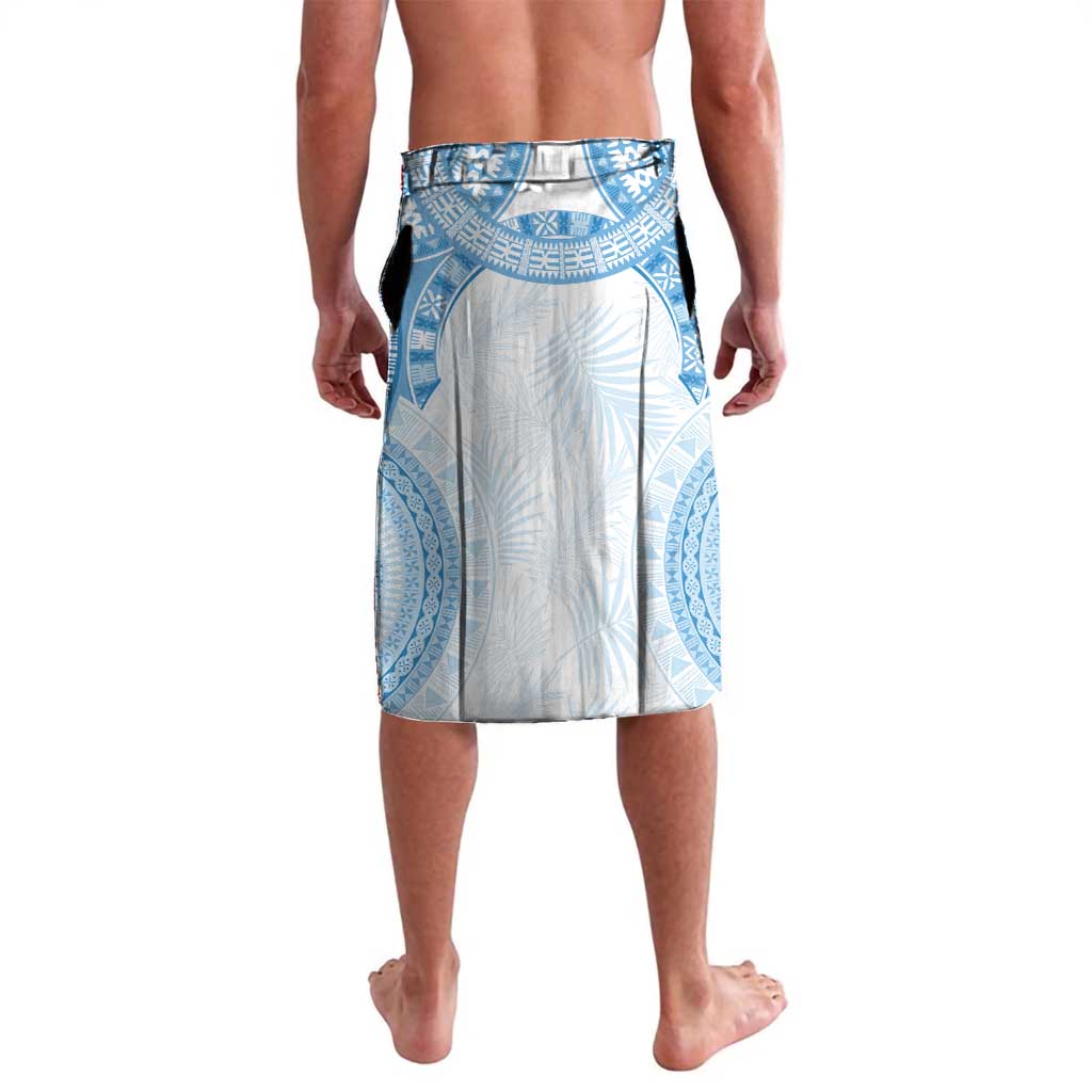 Bula Fiji Day 55th Anniversary Masi Tapa Lavalava Emerald Jubilee - Turquoise - Polynesian Pride