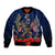Anzac Day Aussie Mix Maori In Memories Bomber Jacket LT7 Unisex Blue - Polynesian Pride