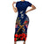 Anzac Day Aussie Mix Maori In Memories Family Matching Short Sleeve Bodycon Dress and Hawaiian Shirt LT7 Mom's Dress Blue - Polynesian Pride