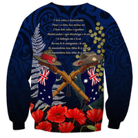 Anzac Day Aussie Mix Maori In Memories Sweatshirt LT7 - Polynesian Pride