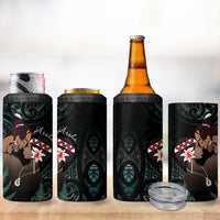 Maori Hongi Valentine 4 in 1 Can Cooler Tumbler Aroha Ahau Ki A Koe