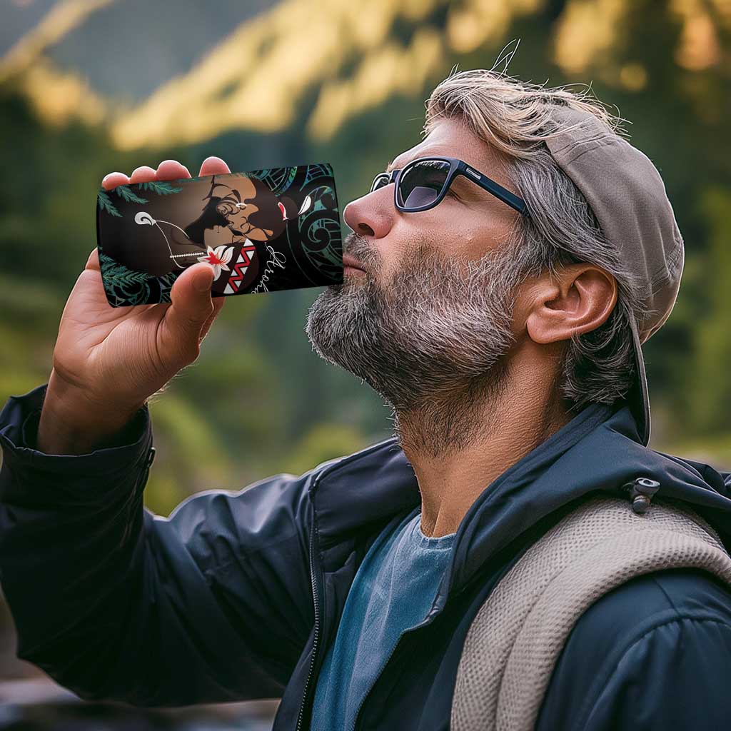 Maori Hongi Valentine 4 in 1 Can Cooler Tumbler Aroha Ahau Ki A Koe