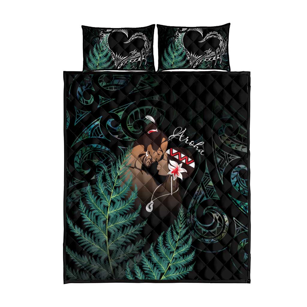 Maori Hongi Valentine Quilt Bed Set Aroha Ahau Ki A Koe