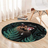 Maori Hongi Valentine Round Carpet Aroha Ahau Ki A Koe LT7 - Polynesian Pride