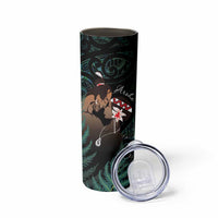Maori Hongi Valentine Skinny Tumbler Aroha Ahau Ki A Koe