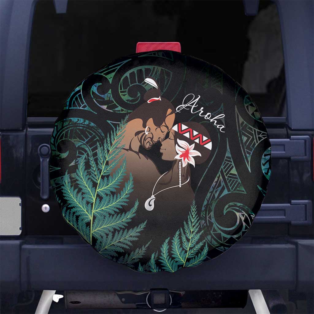 Maori Hongi Valentine Spare Tire Cover Aroha Ahau Ki A Koe