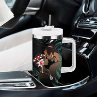 Maori Hongi Valentine Tumbler With Handle Aroha Ahau Ki A Koe