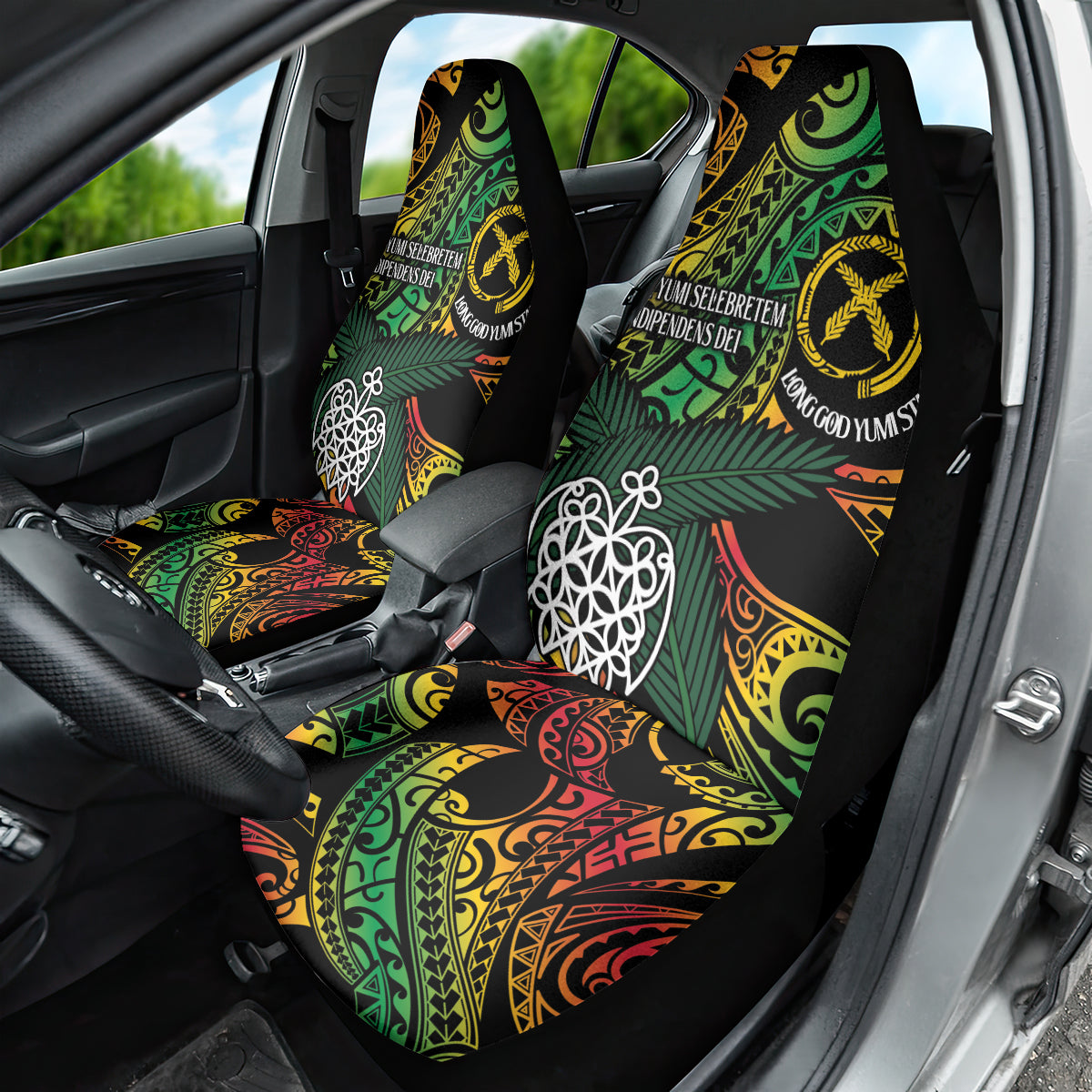 Vanuatu Indipendens Dei Car Seat Cover Mix Traditional Sand Drawing