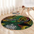 Vanuatu Indipendens Dei Round Carpet Mix Traditional Sand Drawing