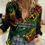 Vanuatu Indipendens Dei Women Casual Shirt Mix Traditional Sand Drawing