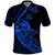 Custom Guam Polo Shirt Tribal Turtles Curves Style Blue LT7 Blue - Polynesian Pride