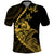 Custom Guam Polo Shirt Tribal Turtles Curves Style Gold LT7 Gold - Polynesian Pride