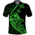 Custom Guam Polo Shirt Tribal Turtles Curves Style Green LT7 Green - Polynesian Pride