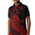 Personalised Guam Kid Polo Shirt Tribal Turtles Curves Style - Red LT7 Kid Red - Polynesian Pride