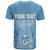Custom Guam T Shirt Chamoro Latte Stone Mix Tropical Blue LT7 - Polynesian Pride