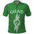 Custom Guam Polo Shirt Chamoro Latte Stone Mix Tropical Green LT7 Green - Polynesian Pride