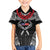 Personalized Talofa Samoa Family Matching Off The Shoulder Long Sleeve Dress and Hawaiian Shirt Ulafala With Toa Nifo'oti - Black