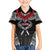 Personalized Talofa Samoa Family Matching Off Shoulder Short Dress and Hawaiian Shirt Ulafala With Toa Nifo'oti - Black