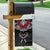 Personalized Talofa Samoa Garden Flag Ulafala With Toa Nifo'oti - Black
