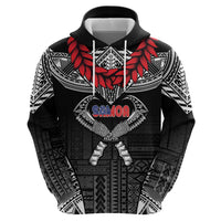 Personalized Talofa Samoa Hoodie Ulafala With Toa Nifo'oti - Black