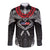 Personalized Talofa Samoa Long Sleeve Button Shirt Ulafala With Toa Nifo'oti - Black