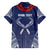 Personalized Talofa Samoa Family Matching Off The Shoulder Long Sleeve Dress and Hawaiian Shirt Ulafala With Toa Nifo'oti - Blue