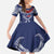 Personalized Talofa Samoa Family Matching Summer Maxi Dress and Hawaiian Shirt Ulafala With Toa Nifo'oti - Blue