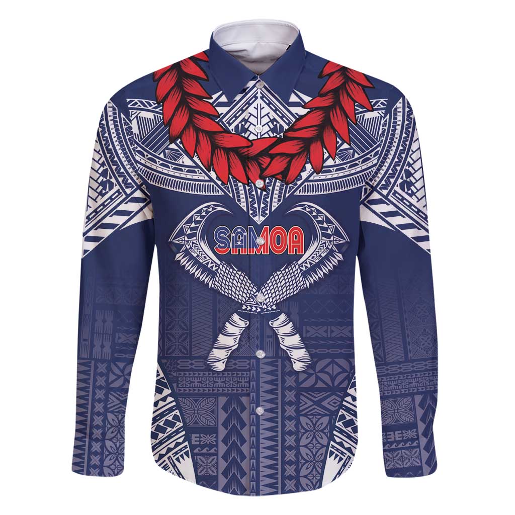 Personalized Talofa Samoa Family Matching Summer Maxi Dress and Hawaiian Shirt Ulafala With Toa Nifo'oti - Blue