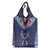 Personalized Talofa Samoa Grocery Bag Ulafala With Toa Nifo'oti - Blue