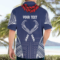Personalized Talofa Samoa Hawaiian Shirt Ulafala With Toa Nifo'oti - Blue
