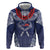 Personalized Talofa Samoa Hoodie Ulafala With Toa Nifo'oti - Blue