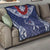 Personalized Talofa Samoa Quilt Ulafala With Toa Nifo'oti - Blue