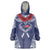 Personalized Talofa Samoa Wearable Blanket Hoodie Ulafala With Toa Nifo'oti - Blue