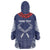 Personalized Talofa Samoa Wearable Blanket Hoodie Ulafala With Toa Nifo'oti - Blue