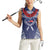 Personalized Talofa Samoa Women Sleeveless Polo Shirt Ulafala With Toa Nifo'oti - Blue