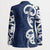 New Zealand Maori Mo Bros Blazer Blue Ribbon With Koru Kowhaiwhai - Polynesian Pride