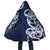 New Zealand Maori Mo Bros Cloak Blue Ribbon With Koru Kowhaiwhai - Polynesian Pride