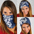 New Zealand Maori Mo Bros Neck Gaiter Blue Ribbon With Koru Kowhaiwhai - Polynesian Pride