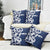 New Zealand Maori Mo Bros Pillow Cover Blue Ribbon With Koru Kowhaiwhai - Polynesian Pride