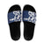 New Zealand Maori Mo Bros Slide Sandals Blue Ribbon With Koru Kowhaiwhai - Polynesian Pride