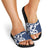 New Zealand Maori Mo Bros Slide Sandals Blue Ribbon With Koru Kowhaiwhai - Polynesian Pride