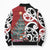 New Zealand Silver Fern Christmas Tree Bomber Puffer Jacket Meri Kirihimete - Polynesian Pride