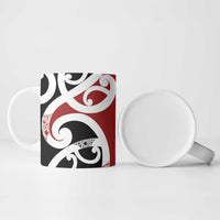 New Zealand Silver Fern Christmas Tree Ceramic Mug Meri Kirihimete - Polynesian Pride