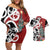 New Zealand Silver Fern Christmas Tree Couples Matching Off Shoulder Short Dress and Hawaiian Shirt Meri Kirihimete - Polynesian Pride